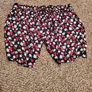 Lane Bryant Plus Size 22/24 Navy Floral Shorts